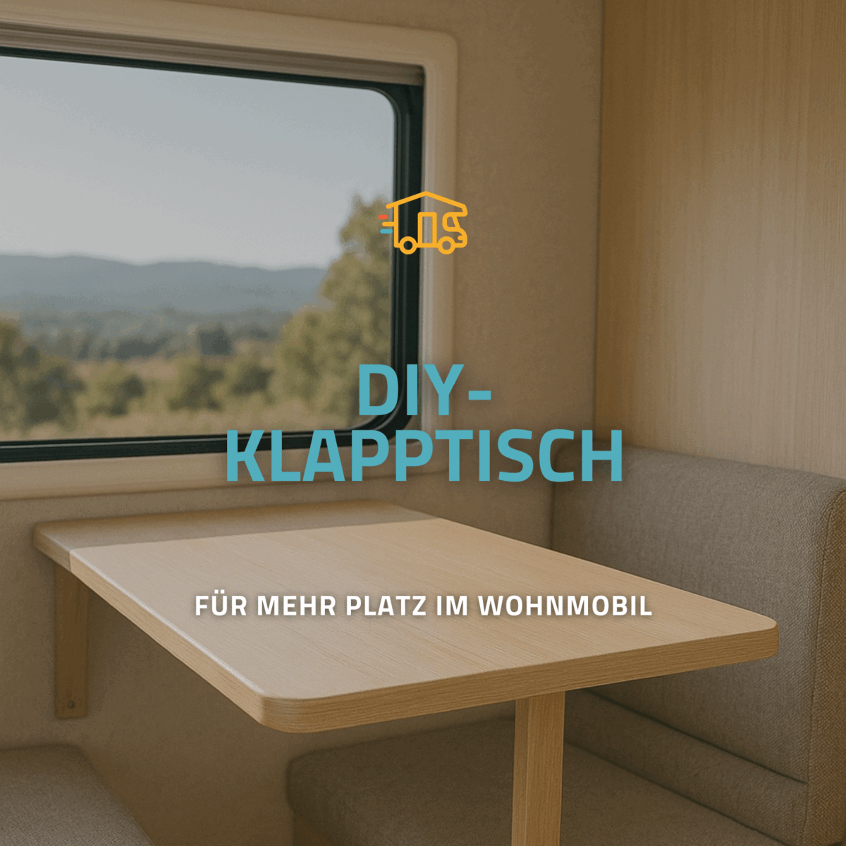 DIY-Klapptisch für Dein Wohnmobil – platzsparend & praktisch